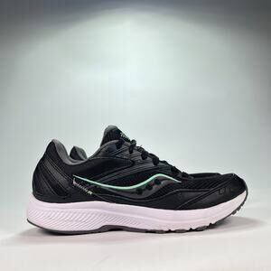 Saucony Cohesion 15 Black Athletic Lace Up Running Shoes S10701-05 Womens Size 8